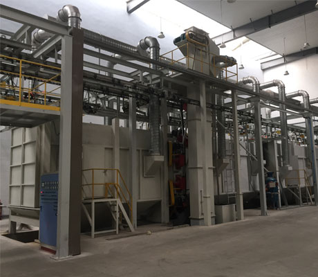 懸鏈通過式拋丸清理機