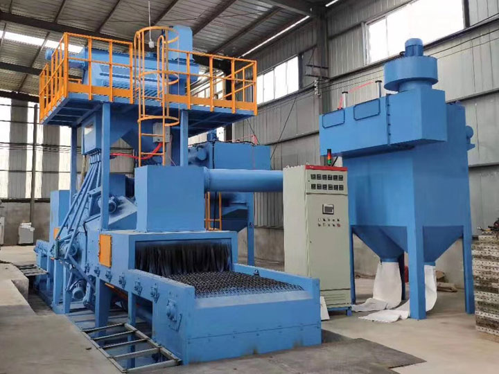 網帶通過式拋丸機(圖1) 網帶通過式拋丸機(圖1)