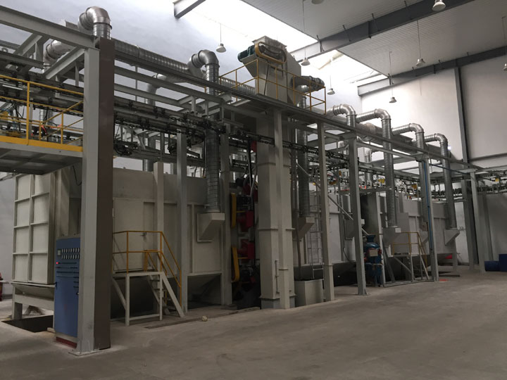 懸鏈通過式拋丸清理機(圖1) 懸鏈通過式拋丸清理機(圖1)