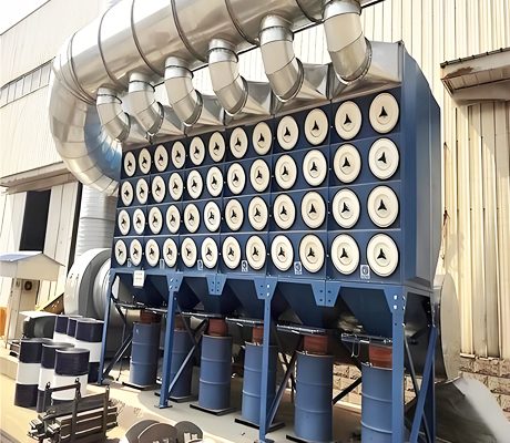 拋丸機(jī)濾筒式除塵器